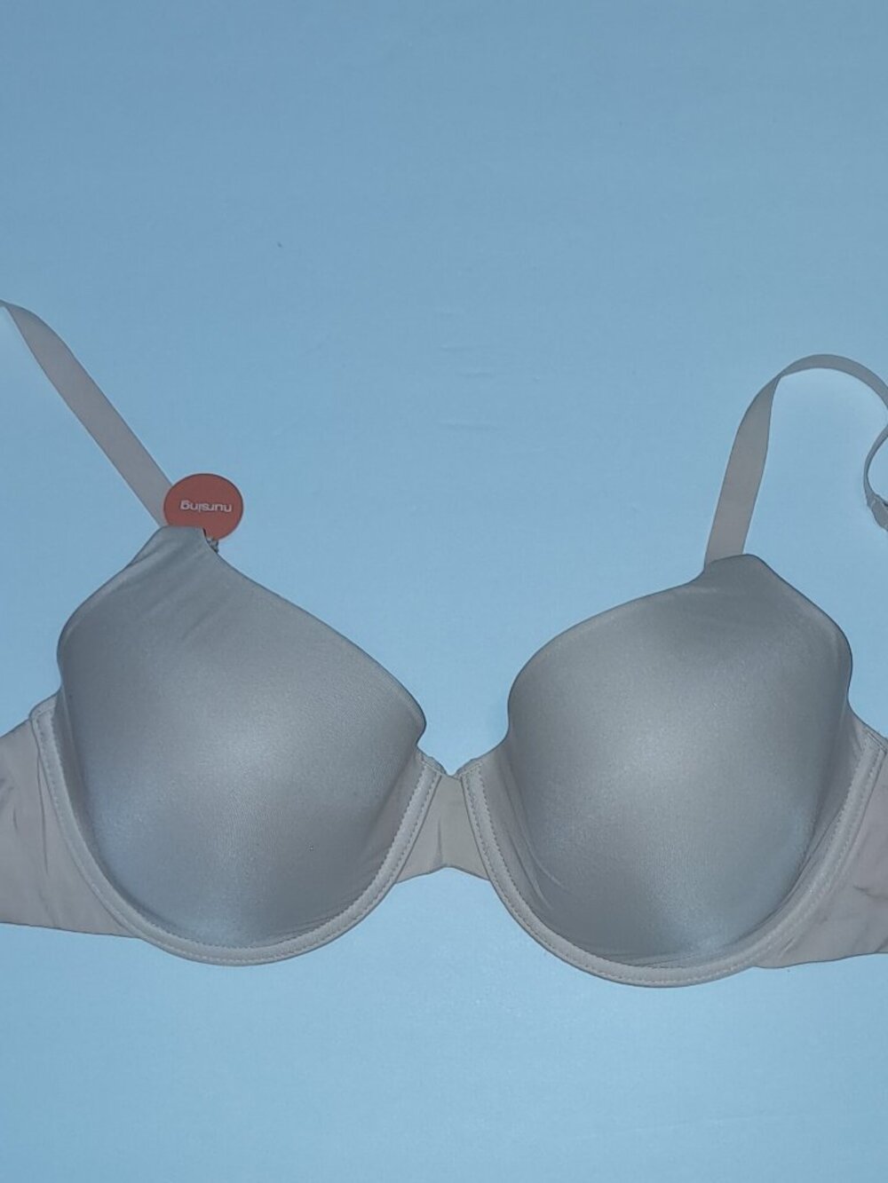 NEW Gilligan & O'Malley Beige Nude Maternity Nursing Bra 38D Detachable Front